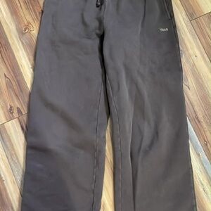 TNA cozy fleece brown pants